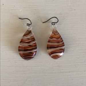Vintage Henri Bendel Glass Blown Earrings
